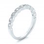 14k White Gold 14k White Gold Women's Diamond Wedding Band - Three-Quarter View -  103070 - Thumbnail