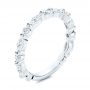 14k White Gold 14k White Gold Women's Diamond Wedding Band - Three-Quarter View -  106315 - Thumbnail