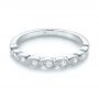 18k White Gold 18k White Gold Women's Diamond Wedding Band - Flat View -  103070 - Thumbnail