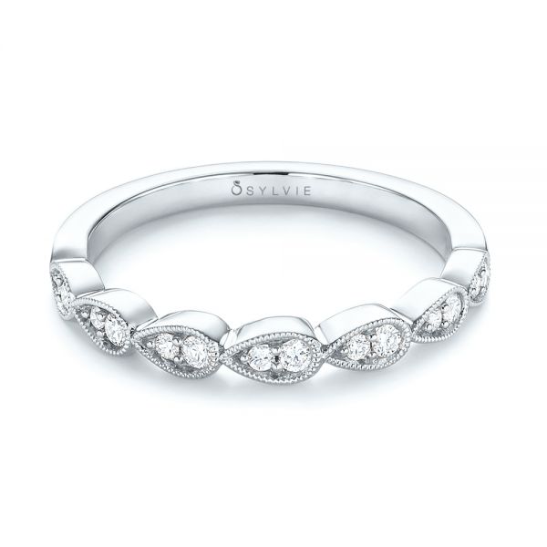  Platinum Platinum Women's Diamond Wedding Band - Flat View -  103071