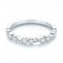 18k White Gold 18k White Gold Women's Diamond Wedding Band - Flat View -  103074 - Thumbnail