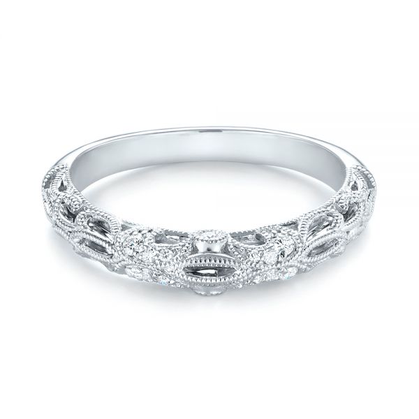  Platinum Platinum Women's Diamond Wedding Band - Flat View -  103111