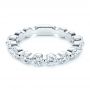 18k White Gold 18k White Gold Women's Diamond Wedding Band - Flat View -  106314 - Thumbnail