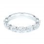 18k White Gold 18k White Gold Women's Diamond Wedding Band - Flat View -  106316 - Thumbnail