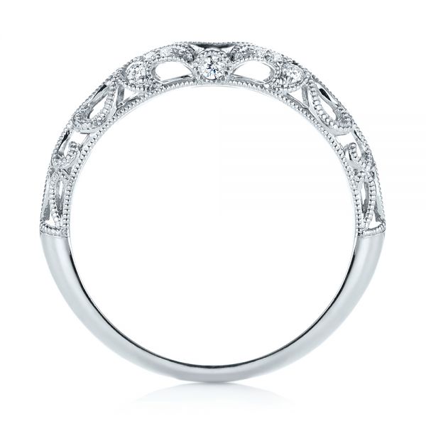  Platinum Platinum Women's Diamond Wedding Band - Front View -  103111