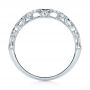 18k White Gold Women's Diamond Wedding Band - Front View -  103111 - Thumbnail