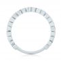 14k White Gold Women's Diamond Wedding Band - Front View -  103666 - Thumbnail