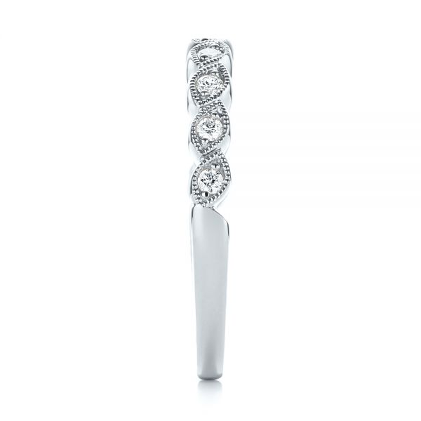  Platinum Platinum Women's Diamond Wedding Band - Side View -  103070