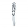 18k White Gold Women's Diamond Wedding Band - Side View -  103111 - Thumbnail