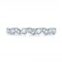 18k White Gold 18k White Gold Women's Diamond Wedding Band - Top View -  103069 - Thumbnail