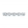 18k White Gold 18k White Gold Women's Diamond Wedding Band - Top View -  103071 - Thumbnail