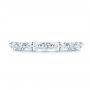 14k White Gold 14k White Gold Women's Diamond Wedding Band - Top View -  106315 - Thumbnail