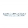 18k White Gold 18k White Gold Women's Diamond Wedding Band - Top View -  106315 - Thumbnail