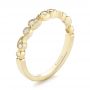 14k Yellow Gold Women's Diamond Wedding Band - Three-Quarter View -  103074 - Thumbnail