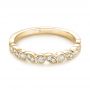 18k Yellow Gold 18k Yellow Gold Women's Diamond Wedding Band - Flat View -  103069 - Thumbnail