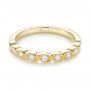 14k Yellow Gold Women's Diamond Wedding Band - Flat View -  103070 - Thumbnail