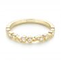 14k Yellow Gold Women's Diamond Wedding Band - Flat View -  103074 - Thumbnail