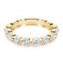 18k Yellow Gold 18k Yellow Gold Women's Diamond Wedding Band - Flat View -  106314 - Thumbnail