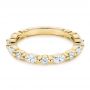 14k Yellow Gold 14k Yellow Gold Women's Diamond Wedding Band - Flat View -  106315 - Thumbnail