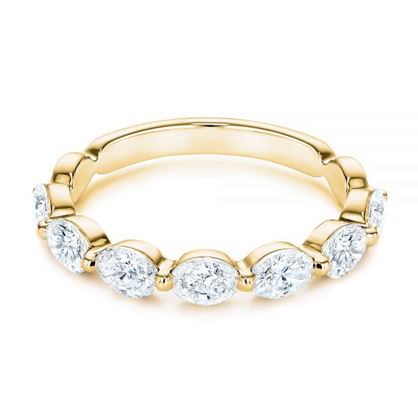 18k Yellow Gold 18k Yellow Gold Women's Diamond Wedding Band - Flat View - 106316