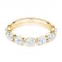 18k Yellow Gold 18k Yellow Gold Women's Diamond Wedding Band - Flat View -  106316 - Thumbnail