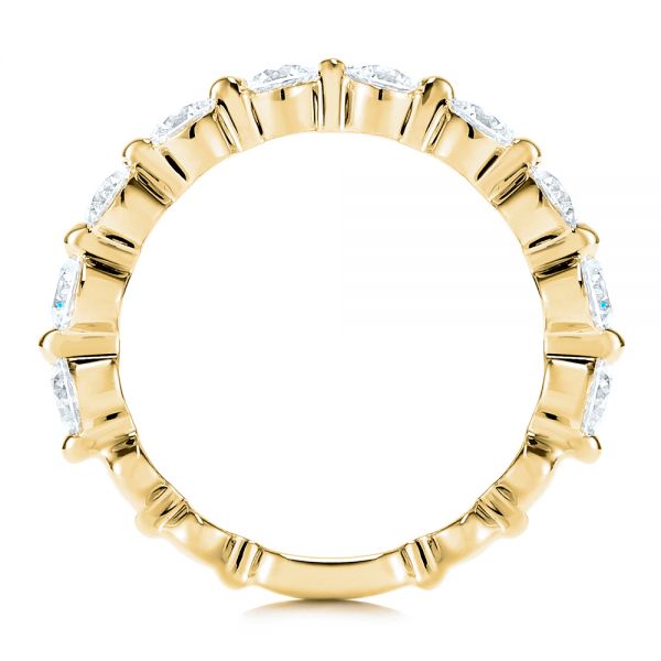 18k Yellow Gold 18k Yellow Gold Women's Diamond Wedding Band - Front View - 106314