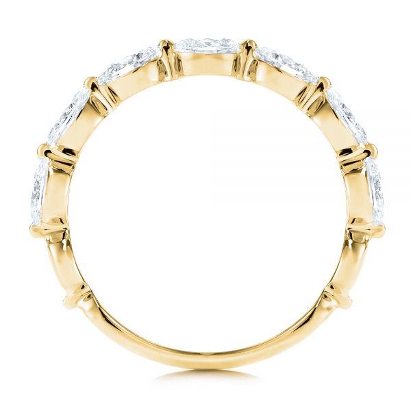 18k Yellow Gold 18k Yellow Gold Women's Diamond Wedding Band - Front View - 106316
