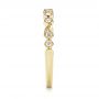 14k Yellow Gold Women's Diamond Wedding Band - Side View -  103074 - Thumbnail