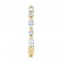 18k Yellow Gold 18k Yellow Gold Women's Diamond Wedding Band - Side View -  106315 - Thumbnail