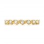 18k Yellow Gold 18k Yellow Gold Women's Diamond Wedding Band - Top View -  103070 - Thumbnail