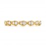 18k Yellow Gold 18k Yellow Gold Women's Diamond Wedding Band - Top View -  103071 - Thumbnail