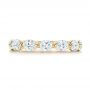 18k Yellow Gold 18k Yellow Gold Women's Diamond Wedding Band - Top View -  106316 - Thumbnail