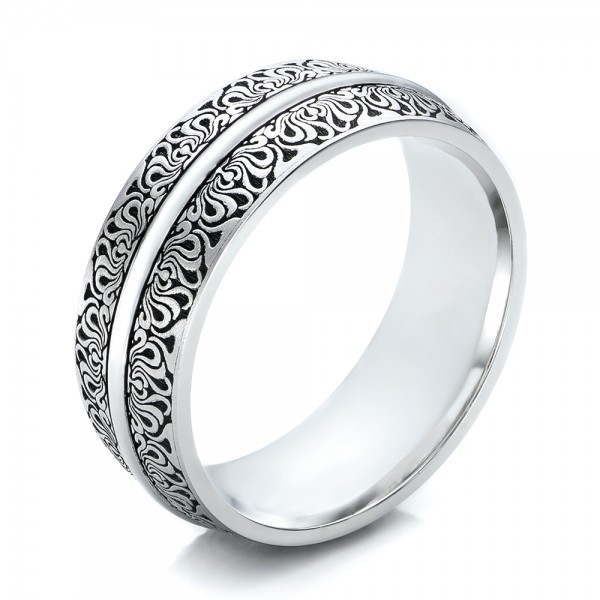 Women's Engraved Wedding Band #101059 - Seattle Bellevue | Joseph Jewelry