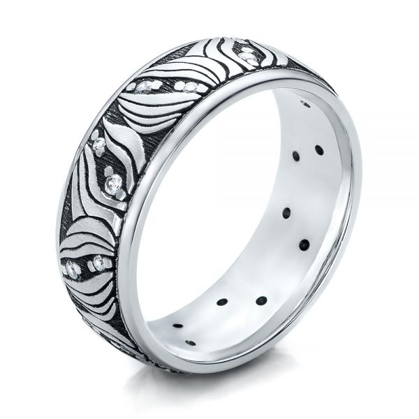 Women's Engraved Wedding Band #101058 - Seattle Bellevue | Joseph Jewelry