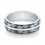 Women's Engraved Wedding Band - Flat View -  101066 - Thumbnail