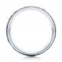 18K Gold Women's Engraved Wedding Band - Front View -  101058 - Thumbnail