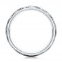  18K Gold Women's Engraved Wedding Band - Front View -  101066 - Thumbnail