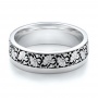 Women's Engraved Wedding Band - Flat View -  101063 - Thumbnail