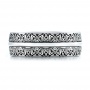 Women's Engraved Wedding Band - Top View -  101059 - Thumbnail
