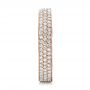 14k Rose Gold 14k Rose Gold Women's Pave Diamond Eternity Band - Side View -  100147 - Thumbnail