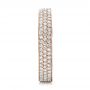 14k Rose Gold 14k Rose Gold Women's Pave Diamond Eternity Band - Side View -  100147 - Thumbnail