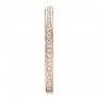 14k Rose Gold 14k Rose Gold Women's Pave Diamond Eternity Band - Side View -  100148 - Thumbnail