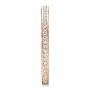 14k Rose Gold 14k Rose Gold Women's Pave Diamond Eternity Band - Side View -  100148 - Thumbnail