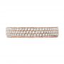 14k Rose Gold 14k Rose Gold Women's Pave Diamond Eternity Band - Top View -  100147 - Thumbnail