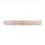 14k Rose Gold 14k Rose Gold Women's Pave Diamond Eternity Band - Top View -  100148 - Thumbnail