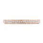 14k Rose Gold 14k Rose Gold Women's Pave Diamond Eternity Band - Top View -  100148 - Thumbnail