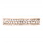 14k Rose Gold 14k Rose Gold Women's Pave Diamond Eternity Band - Top View -  100149 - Thumbnail