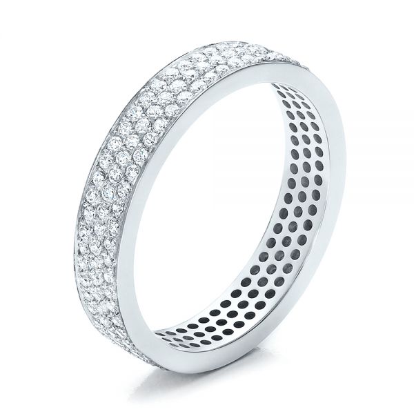 Women's Pave Diamond Eternity Band - Image