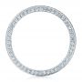 18k White Gold Women's Pave Diamond Eternity Band - Front View -  100148 - Thumbnail