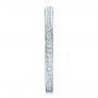 18k White Gold Women's Pave Diamond Eternity Band - Side View -  100148 - Thumbnail